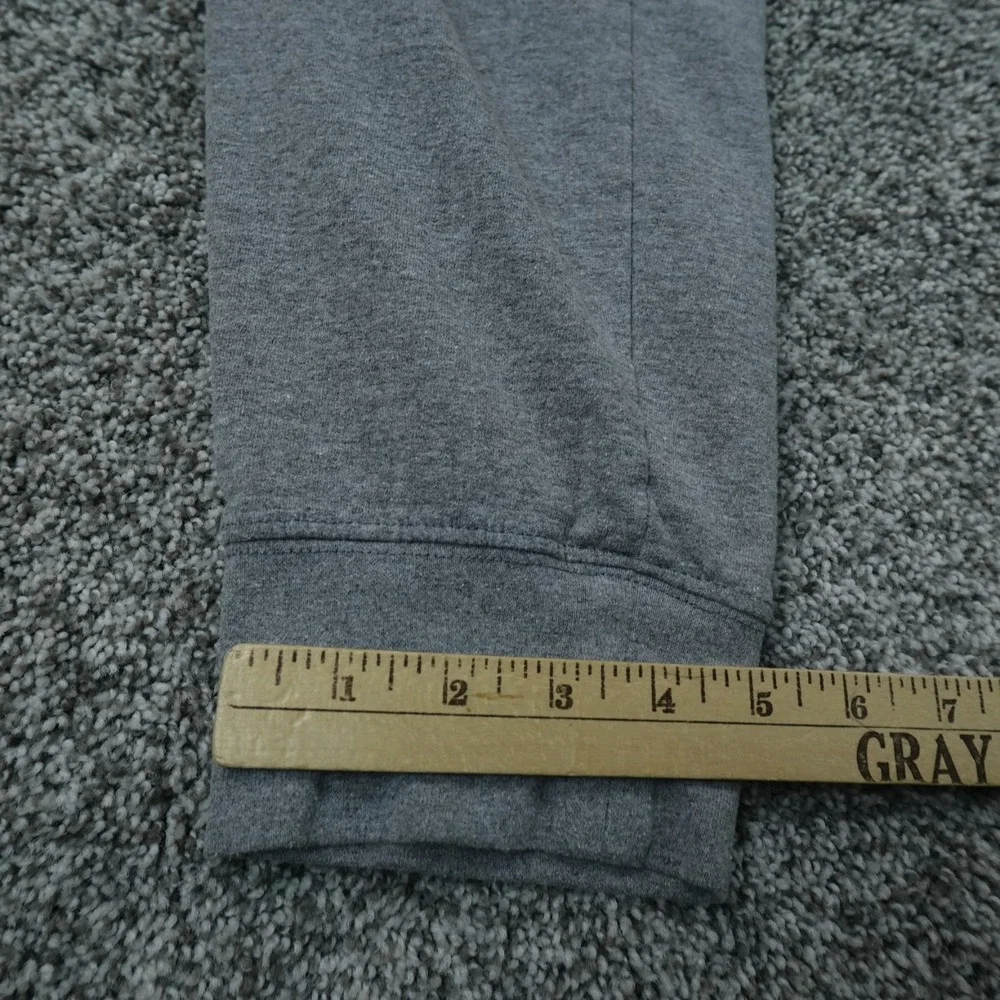 North Face Pants Mens M Gray Fleece Drawstring Jogger Sweatpants Hike Outdoor